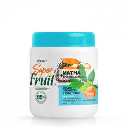 Бальзам Витекс SuperFruit 450мл матча+фруктовый микс свежесть и очищение для норм и склонных к жирности волос
